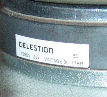 Celestion V30 label 1